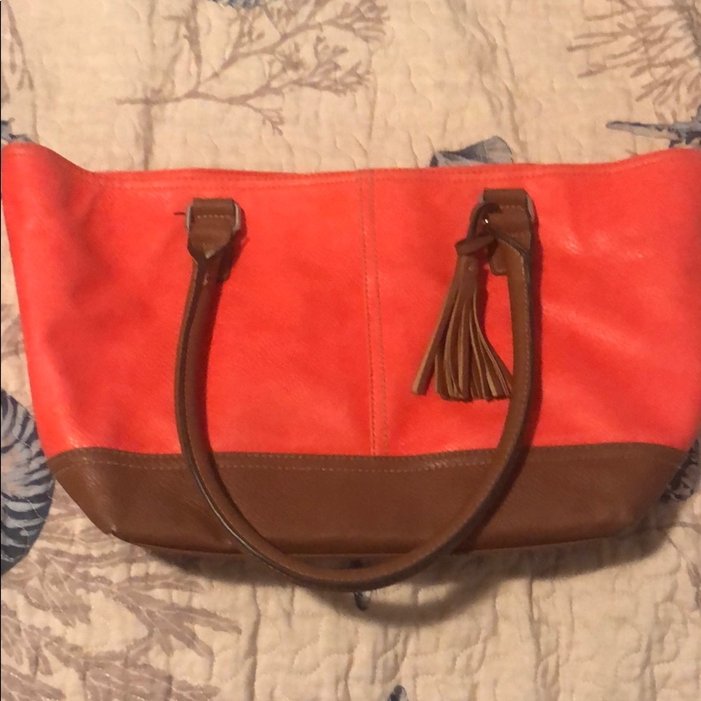 Small coral purse
